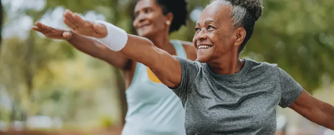 Maryville senior residents participating in wellness in senior living